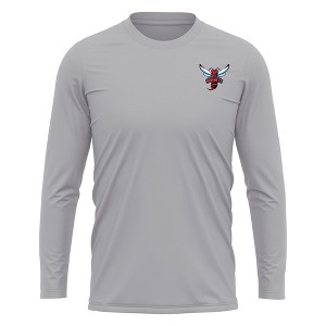 Delaware State University Adult Sport Long Sleeve Left Chest Logo, Athletic Heather - 1 of 4