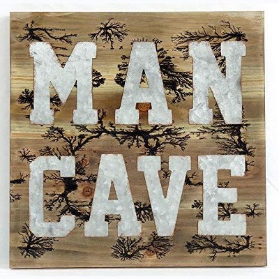 TX USA Corporation Contemporary Rustic Metal and Wood Man Cave Design Wall Art