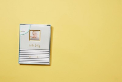 Pearhead hello Baby Baby Memory Book - Gray : Target