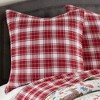 Folk Deer Holiday Euro Sham Set of 2 Red  - Levtex Home - 2 of 3