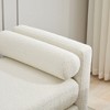 Sapphtopaz Modern Elegant Ottoman with Upholstered Entryway Bench with Wood Legs & 2 Bolster Pillows End of Bed Bench for Living Room,Bedroom - 3 of 4