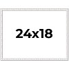 PosterPalooza | Textured White Picture Frame - UV Acrylic, Backing Board, Hanging Hardware Included - 2 of 4