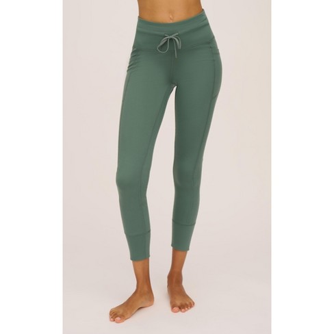 Yogalicious - Women's High Waist Side Pocket 7/8 Ankle Legging - Blue  Fusion - Medium : Target