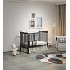 3-In-1 Convertible Crib, Made Of Sustainable Pinewood, Non-Toxic Finish, Comes With Locking Wheels, Wooden Nursery Furniture - 4 of 4