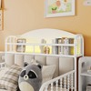 CAVINAS Twin Metal Platform Bed Frame with Light,Kids Metal Twin Bed with Upholstered,Bed Frame with Storage Headboard for Bedroom - 3 of 4