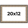 PosterPalooza | Ornate Silver Picture Frame - UV Acrylic, Backing Board, Hanging Hardware Included - 2 of 4