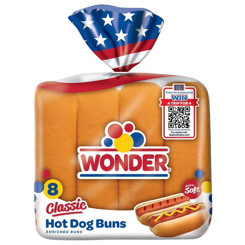 Wonder White Hot Dog Buns - 13oz/8ct, 1 of 15