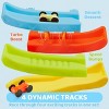 Joyfy Car Ramp Toy for 2 3 Year Old Boy Gifts, Toddler Race Track Toy for 18 Month Old with 4 Wooden Cars and Multiple Parking Spaces,Birthday Gifts - 4 of 4