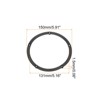 Unique Bargains Kitchen Acrylic Ball Bearings Annular Rotating Swivels Lazy Susan Turntable 4 Pcs - 2 of 3