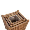 vidaXL Raised Bed Set 3 Pieces Bamboo with Nylon Lining - 4 of 4