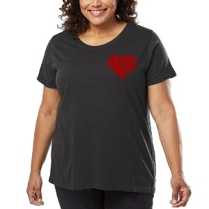 LA Pop Art All You Need is Love - Women's Word Art T-Shirt - 1 of 4