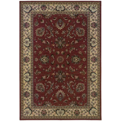 Oriental Weavers Ariana 311C3 Red/ Ivory Indoor Area Rug - 4' x 6"