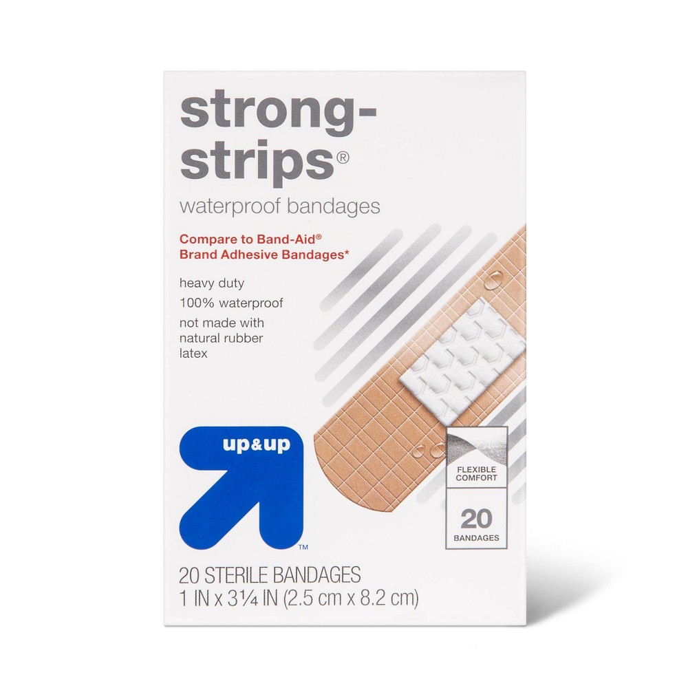 Strong Strip Waterproof Bandages - 20ct - up & up