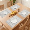 REGALWOVEN Kitchen Placemats Set of 6 Plastic Placemats for Dining Table Decor Indoor Washable Table Mat - 3 of 4
