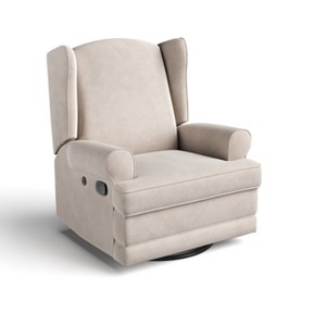 Storkcraft Serenity Wingback Recliner and Swivel Glider with USB Charging Port - 1 of 4