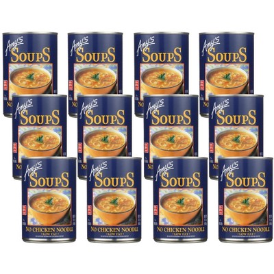 Amy's Low Fat No-Chicken Noodle Soup - Case of 12/14.1 oz