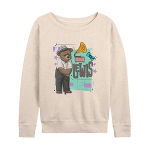 Women's - IF Movie - Lewis Poster Lightweight French Terry Wide Neck Long Sleeve Shirt - 1 of 4