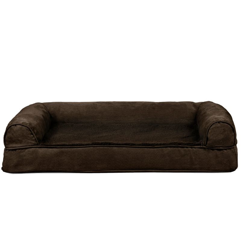 FurHaven Plush & Suede Full Support Sofa Dog Bed, 2 of 9