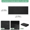 Unique Bargains Waterproof Felt Outdoor Storage Shed Flooring Mat Gray 1 Pc - 3 of 4