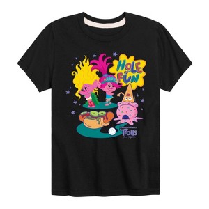 Boys' - Trolls - Hole In Fun Viva and Poppy Short Sleeve Graphic T-Shirt - 1 of 4