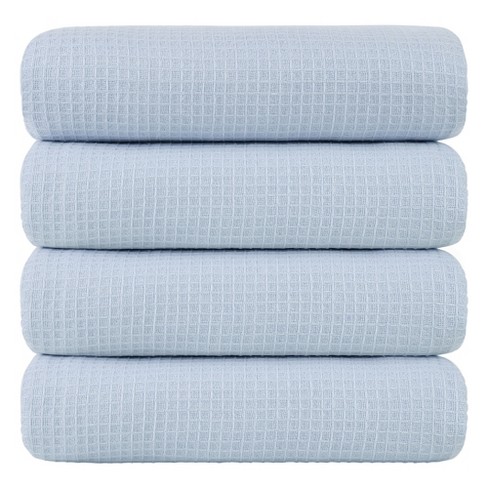 Piccocasa 100% Cotton Soft And Thick Absorbent Waffle Weave Bath Towels ...