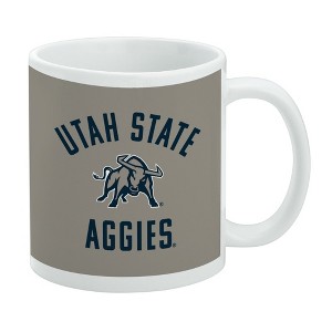 Utah State University Aggies Logo Ceramic Coffee Mug Novelty Gift Mugs for Coffee Tea and Hot Drinks 11oz White - 1 of 4