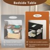 KTMBDW Nightstand with Charging Station, Side Table with Fabric Drawers and Open Shelf, Bedside Table with USB Ports & Outlets for Bedroom - 3 of 4