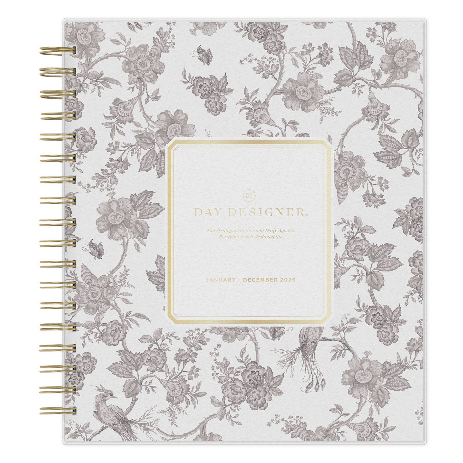 Blue Sky Day Designer 2026 Daily/Monthly Planning Calendar 8"x10" Song Bird Smooth Frosted