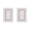 Hotel 2 PC Bath Rug 100% Premium Cotton Tufted Weave Two Tone Reversible Bathroom Rug, Super Soft Absorbent, Machine Washable Bath Mat - 2 of 4