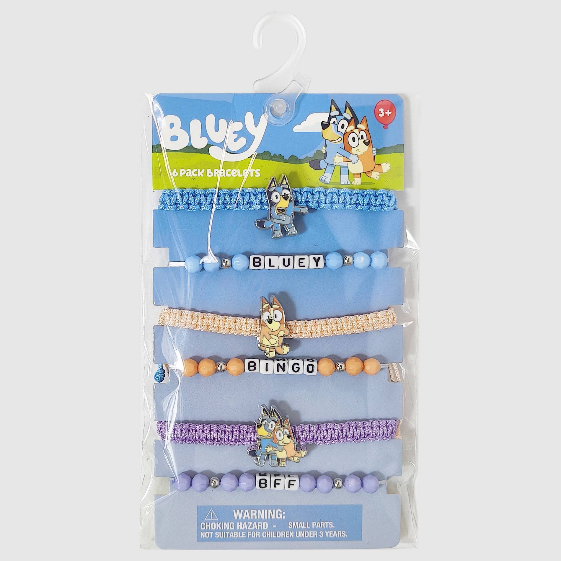 Bluey and Bingo Girls' 6pk BFF Braclet Set