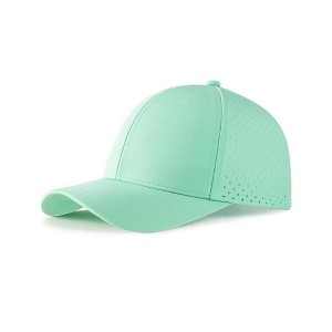 TIME HOLLOW Light Green Quick Dry Snapback Baseball Cap - 1 of 3