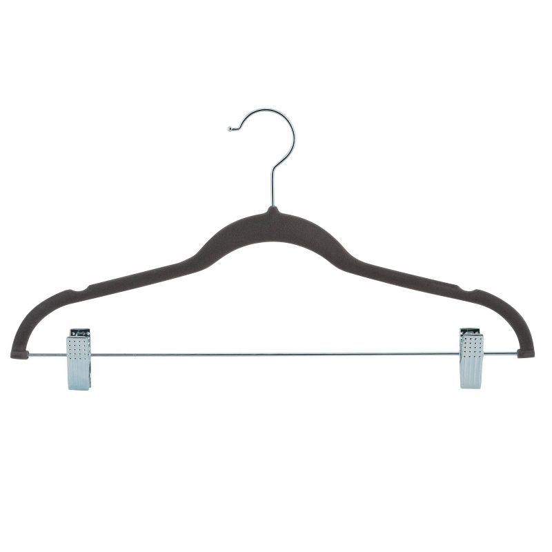 Laura Ashley 12pk Velvet Suit Hangers with Clips, 1 of 5