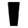 HC Companies Cascade 15" Square 32 Inch Tall Self Watering Indoor/Outdoor Decorative Flower Planter Pot w/Soil Saving Pot Liner, Black Onyx (4 Pack) - 2 of 4