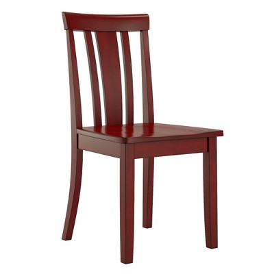 Inspire Q 2pk Keenan Slat Back Dining Chairs Finish