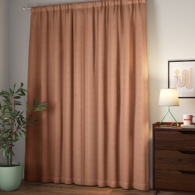 84" Orange Room Darkening Thermal Window Curtain Panel