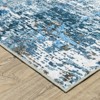 Oriental Weavers Sumter SUM14 Blue/ Ivory Indoor Area Rug - 2' x 8' - 2 of 4