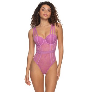 Jezebel by Felina Women's Anika Lace Bodysuit - 1 of 2