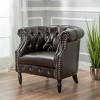 GDFStudio Justus Contemporary Tufted Upholstered Club Chair - 2 of 4