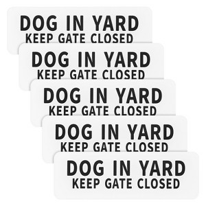 Unique Bargains Acrylic Safety Durable Indoor Outdoor Dog in Yard Signs 3x9 Inch - 1 of 4
