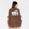 Women's Hello Kitty & Friends Graphic Cardigan - Brown - 3 of 3