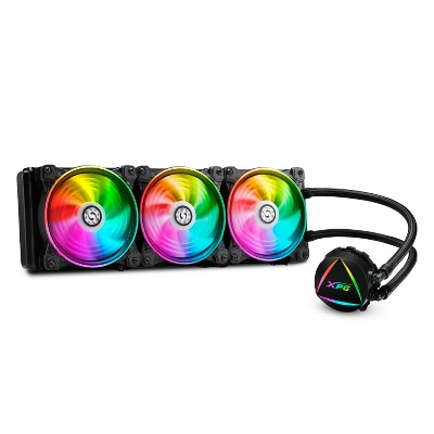 XPG Levante Addressable RGB Liquid AIO CPU Cooler: 360MM Radiator w/ 3x  120MM ARGB Fans