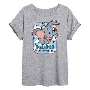 Women's - Disney - Dumbo Oversized Graphic T-Shirt - 1 of 4