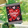 Briarwood Lane Valentine's House Flag 40x28 For Outdoor Scattered Hearts For Valentine's House Flag - 4 of 4