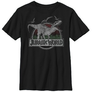 Boy's Jurassic World T. Rex and Pterodactyls T-Shirt - 1 of 4