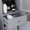 HDZNVF Slim Bathroom Storage Cabinet, Tall Bathroom Cabinet, Gray - 4 of 4