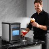 ZAFRO Nugget Ice Maker Countertop - 44LB/Day, Self-Cleaning Portable Ice Machine with LED Display, 10-15 Minute Fast Ice Making for Home/Office/Bar - 4 of 4