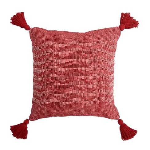 carol & frank Hodges Ruby Woven Throw Pillow