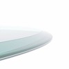 Bencmate Coffee Tables  Round Glass Tabletop Modern Square Design for Living room, office, Tabletop Only, Clear, 35.8"*35.8"*0.47" - 2 of 4