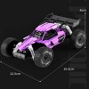 INFURNIC Toy Vehicles Spray Light RC Racer Remote Control Racing Car Thrilling Action Fun for Kids, Purple, 8.19"*4.1"*7.22" - 4 of 4