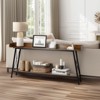 KTMBDW 70.9 inch Extra Long Console Table with 2 Power Outlets & USB Ports, Sofa Table Behind Couch for Living Room - 2 of 4